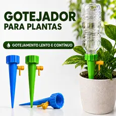 Kit 12/24/36 Gotejador para Planta Irrigador Acoplável em Garrafa PET Rega Automática para Jardim e Vasos Gotejadores