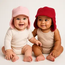 Kit 2 Toucas De Frio Gorro Bebê Com Tapa Orelha Infantil Super Macio