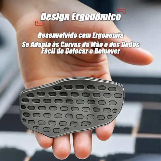 Protetor Palmar Antiderrapante para Musculação Luva Grip Sem Dedos para Halteres e Barras