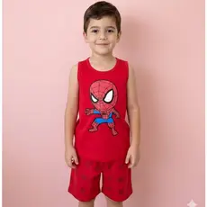 Pijama Masculino Infantil Regata de Personagem Estampado