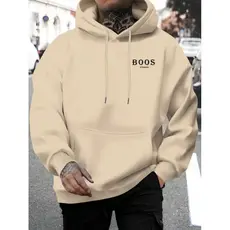 Moletom Canguru  Algodão Personalizado  Boos Com Capuz Unissex Streetwear Estampado Premium Inverno