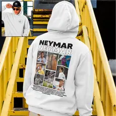 Moletom Canguru Premium Flanelado Algodão Confortável Futebol Menino Ney Neymar Unissex