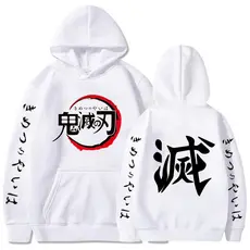 Moletom Canguru Flanelado Algodão Confortável Tendência Blusa Anime Kimetsu No Yaiba Unissex