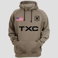 Moletom Canguru Flanelado Premium Algodão Confortável  Texas Modelo Country Tendência Unissex