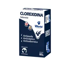 Sabonete Caes e Gatos World 80G Clorexidina Dugs
