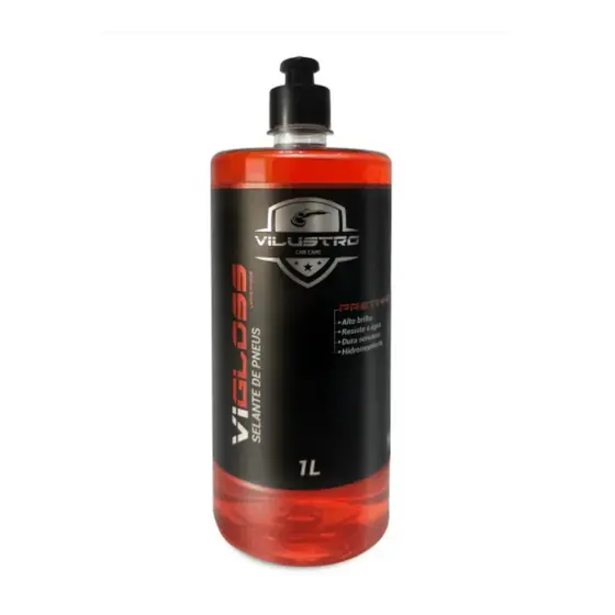 VILUSTRO VIGLOSS SELANTE DE PNEU PRETINHO GRANDE 1 LITRO
