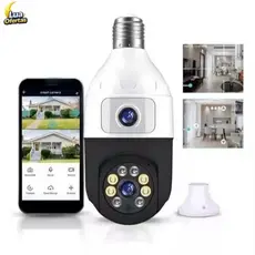 Câmera De Segurança Ip Wifi Full HD 2 Lentes Visão Noturna Microfone Durawell 9696