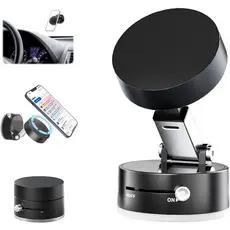 Suporte Celular Carro Magnético Metal Ventosa a Vácuo 360° Forte Anti-Queda iPhone