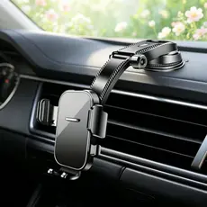 Suporte Universal p/ Celular no Carro - Multifuncional p/ Painel e Navegação, Compatível com Todos os Smartphones