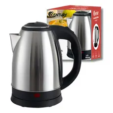 Chaleira Elétrica 1,8L Inox 1000W Fervura Rápida 127V e 220V Térmica Bule Com Tampa Premium Aço Inox