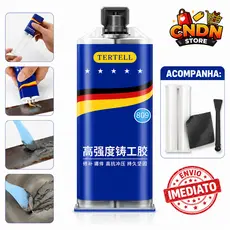 Cola AB Metal Solda a Frio Vedação Fundição Ferro Fixação Reparo Plástico - Resistência Industrial