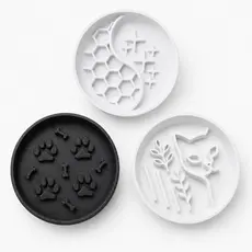 Kit 3 Comedouro Lento para Gatos e Cachorros com Design Labirinto Anti Stress