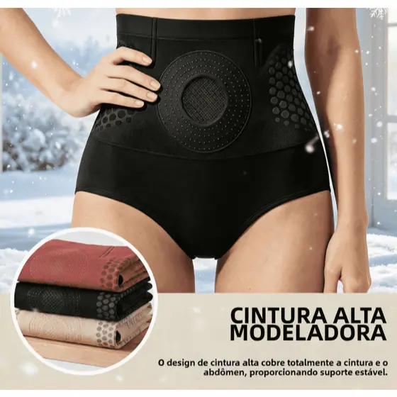 Calças de restrição de barriga em favo de mel reunindo calor usar bom corpo macio tamanho adequado para a pele opcional