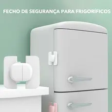 Fechadura de segurança para geladeira infantil, porta de armário, gaveta, sem perfuração, autoadesiva, Anti @-