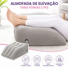 Almofada Inflável Apoio Pé Pernas Portátil Cunha Elevada Travesseiro Cintura 2 Modelos