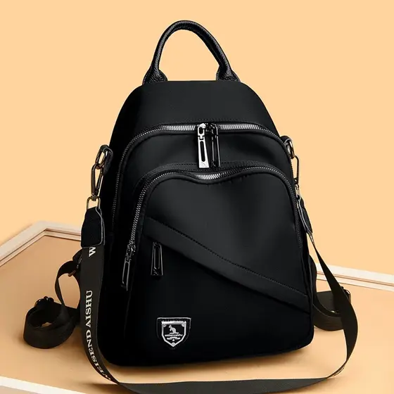 Bolsa mochila feminina Portátil da moda de Poliéster à prova d'água