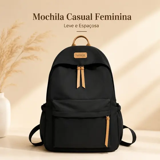 Mochila Feminina Escolar Universitária De Viagem Moda Casual Unissex