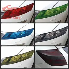 Película para faróis de carro, adesivos para luzes dianteiras e traseiras, película para faróis de motocicleta LSMN