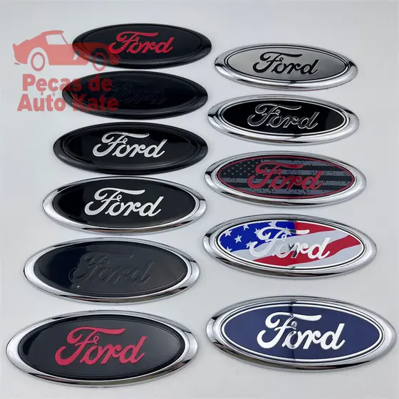 [Ford] Adesivo de Carro com Logo Dianteiro e Traseiro para Mondeo Antigo, 15CM * 6CM, ABS, Emblema de Carro para Focus,