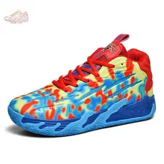 Tênis de basquete masculino e feminino com absorção de impacto, antiderrapantes, para esportes em casal, tênis de vôlei
