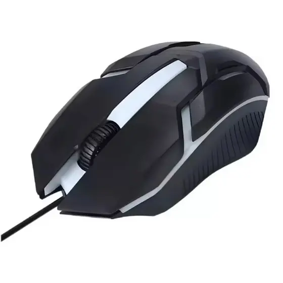 Mouse Gamer USB com Fio e LED para Jogos Profissionais