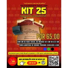 carimbos personalizados kit 25 ( 1 carimbo de 12/6 cm + 1 de rede social 9/3 )+ 1 almofada