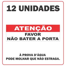 Adesivos Não Bata A Porta, Taxi, Uber, 99, Motorista - 12 Unidades