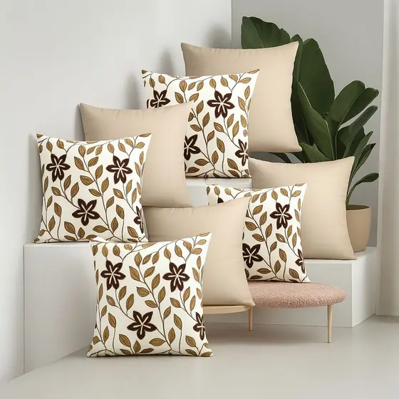 KIT c\8 ALMOFADAS CHEIAS p\SALA OU SOFÁ|ALMOFADAS DECORATIVAS c\ENCHIMENTO