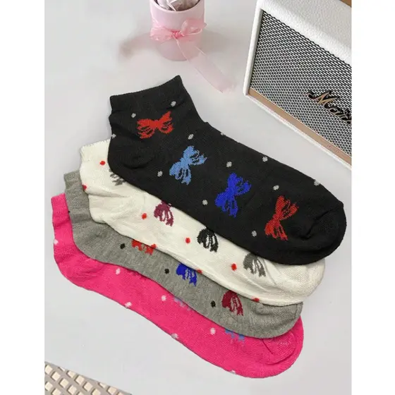 Kit 24 Meias Soquete Feminina Sortidas e Confortáveis