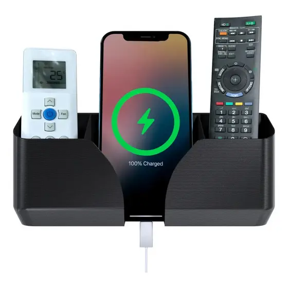 Suporte Parede Triplo Para Controle Remoto Universal Celular