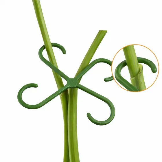 Kit com 6 Grampos Ganchos Prendedor para Plantas Amarração Resistente