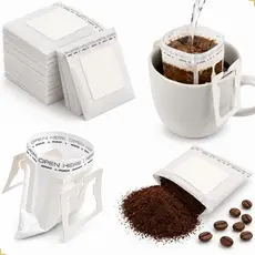 Filtro de Café Descartável Kit 50un para Canecas e Xícaras Coador Pequeno