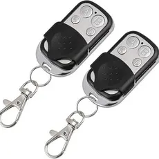 Kit 2 Controle Remoto Universal para Portão Eletrônico Garagem com Chaveiro 433mhz 4 Botões