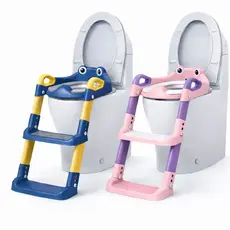 Assento Infantil Redutor Dobrável C/ Escada Vaso Sanitário