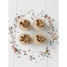 Conjunto 4 carimbos decorativos de brigadeiro - tema Mickey