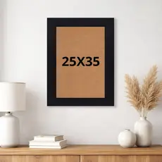 Moldura 25x35cm  Quadro com Vidro - Porta-Retrato Decorativo