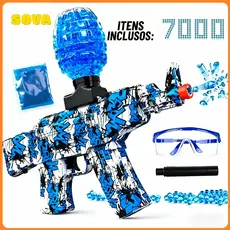 Arma Lançadora de Gel Elétrica MP5/M416/AK47 - Equipamento de Lazer Tático Recreativo Adulto + Bolinhas