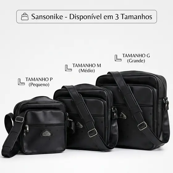 Bolsa Transversal Sansonike Reforçada | Motoboy com Material Impermeável
