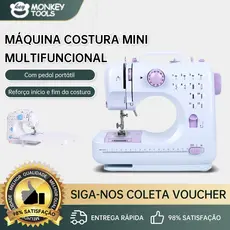 MonkeyTools Maquina de Costura Portatil 12 Pontos Domestica para Iniciantes DIY