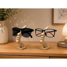 Kit 2 Suportes Porta Óculos | Expositor Para Óculos Decorativo | Estilo Rosto | Design Moderno e Elegante