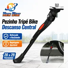 New Star Pezinho Tripé Bike Descanso Central Regulagem Reforçado 20 a 29