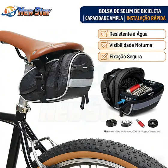 New Star Bolsa De Selim Nylon Porta Objetos Ferramentas Acessórios Suporte Para Banco De Bike Bicicleta Ciclismo Mtb Spe