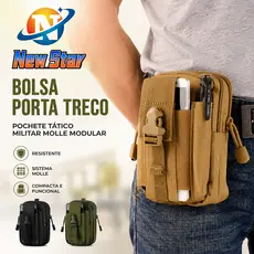 NEW STAR  Bolsa Porta Treco Pochete Tatico Militar Cinto Molle Modular