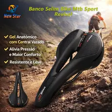 New Star Banco Selim Bike Mtb Sport Revival Zone Vazado Gel Anatomico