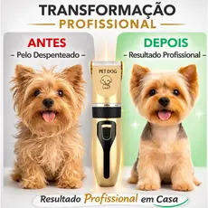 Máquina profissional de tosa para animais de estimação, adequada para cães e gatos, deixando seu pet ainda mais charmoso