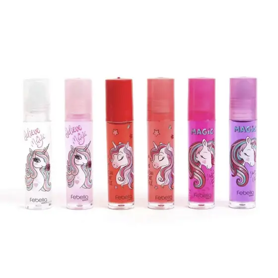 Gloss Unicórnio Infantil Roll-On - Febella Makeup 5,5mL (01503)