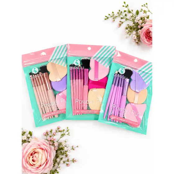 Esponjas kit Espatula e Pinceis, Esponja Veludo, Gota para Base, Mini Esponjas Escolha Seu Kit!
