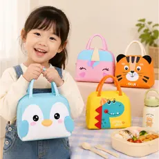 Lancheira Infantil Térmica Bolsa de Almoço Personagens Criança