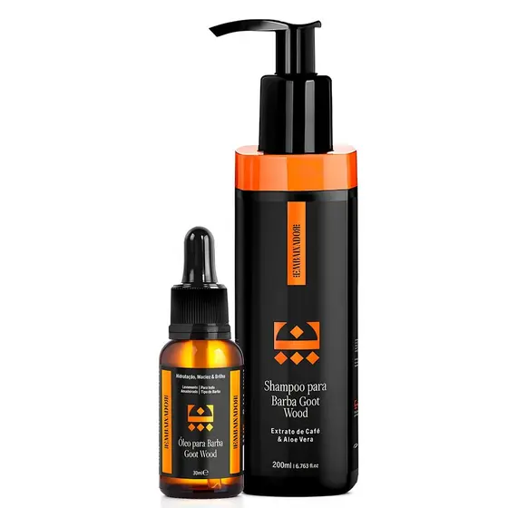 Kit Óleo Hidratante Para Barba + Shampoo de Barba Embaixador