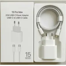Fonte Carregador 35W Rápido iPhone USB-C Para iPhone 15 16 17 PRO MAX